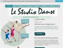 Tablet Screenshot of lestudiodanse.com